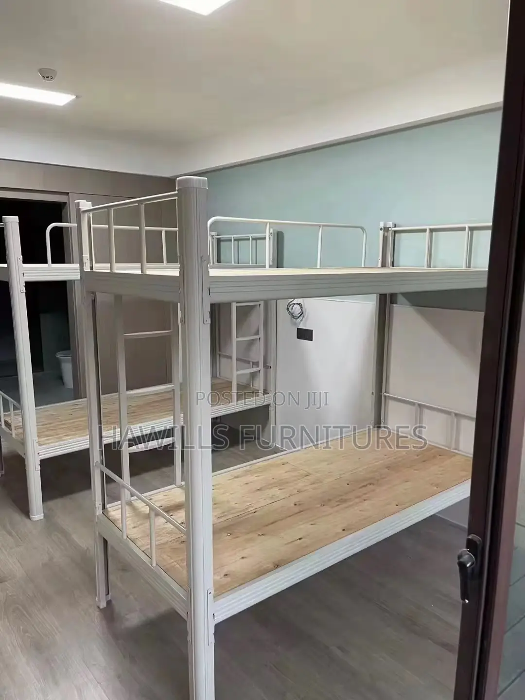 Reinforce Steel Bunk Bed Often Use As Space - Saving  For Students.