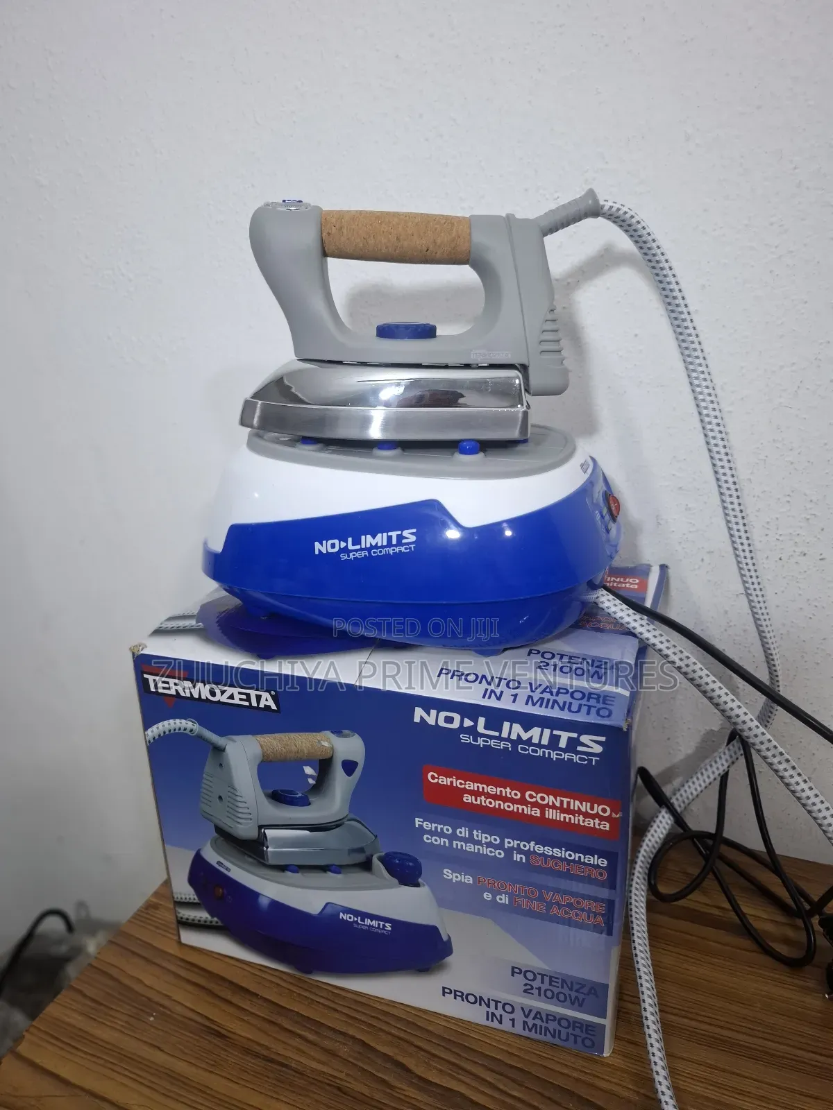 Termozeta No-limits Super Compact 2100w Steam Iron... From Italy 🇮🇹