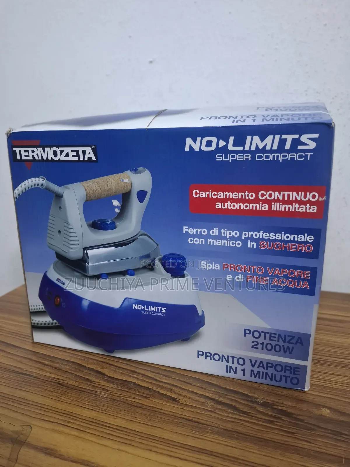 Termozeta No-limits Super Compact 2100w Steam Iron... From Italy 🇮🇹