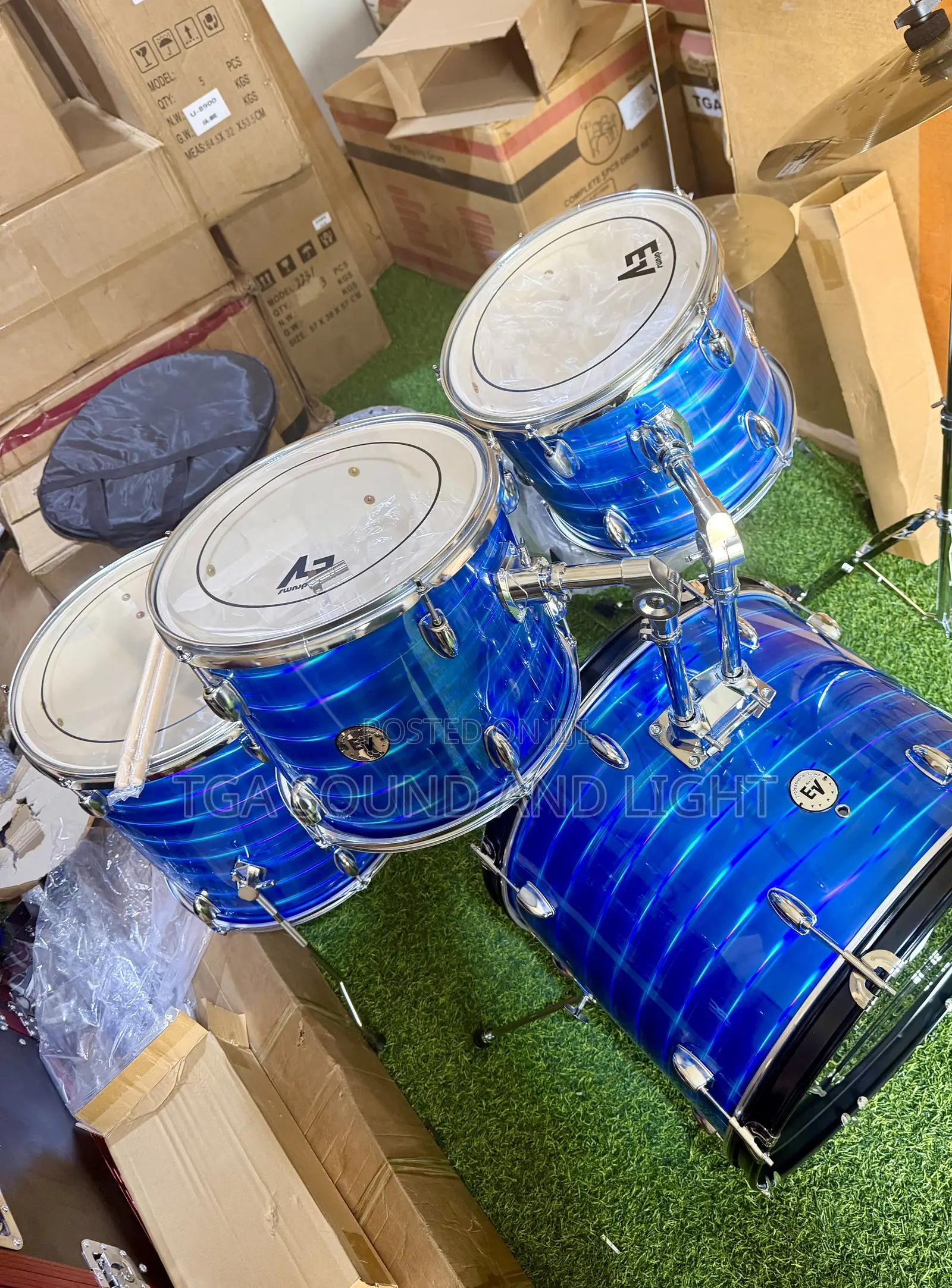 Ev 5pcs Complete Drum Set