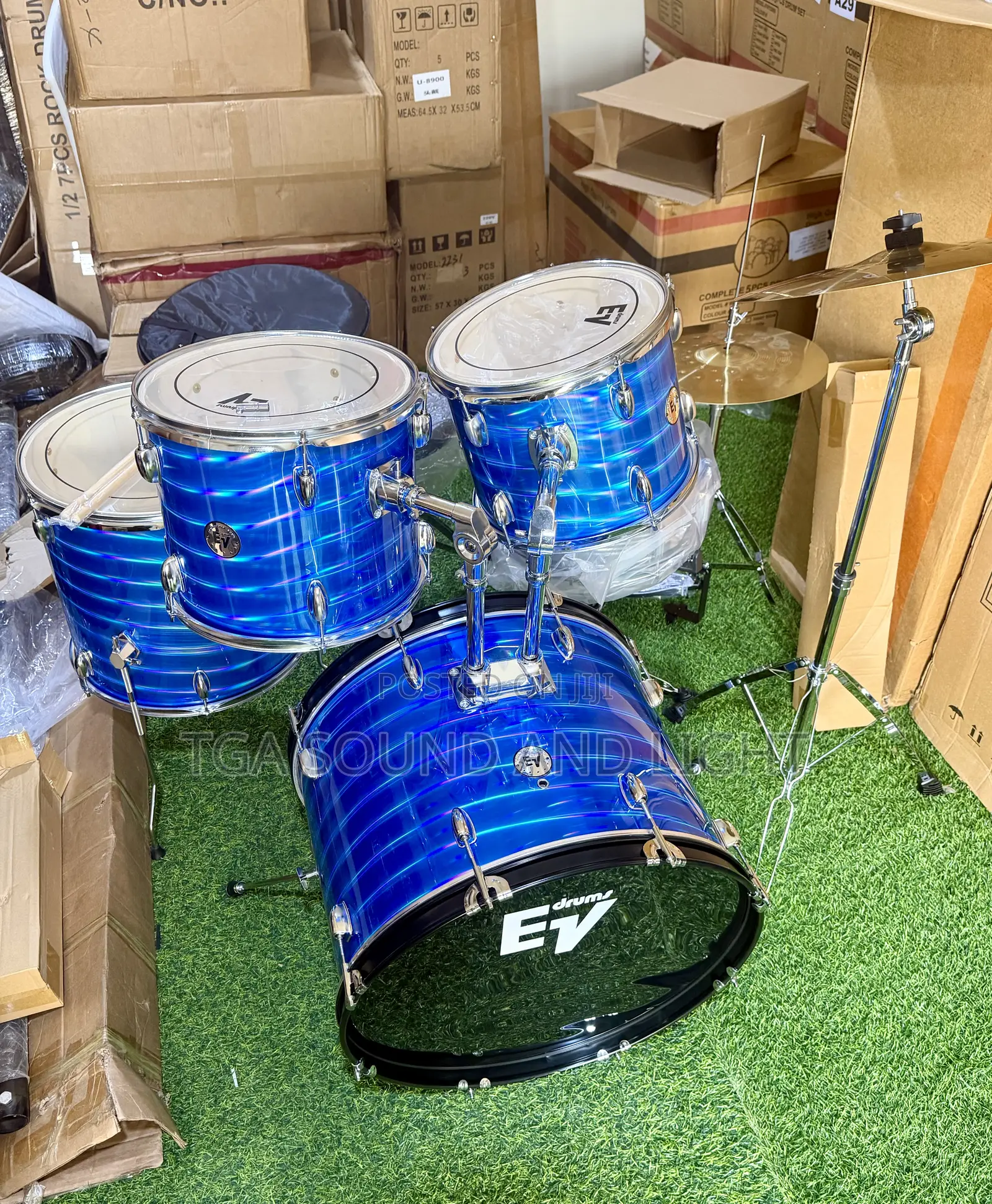 Ev 5pcs Complete Drum Set