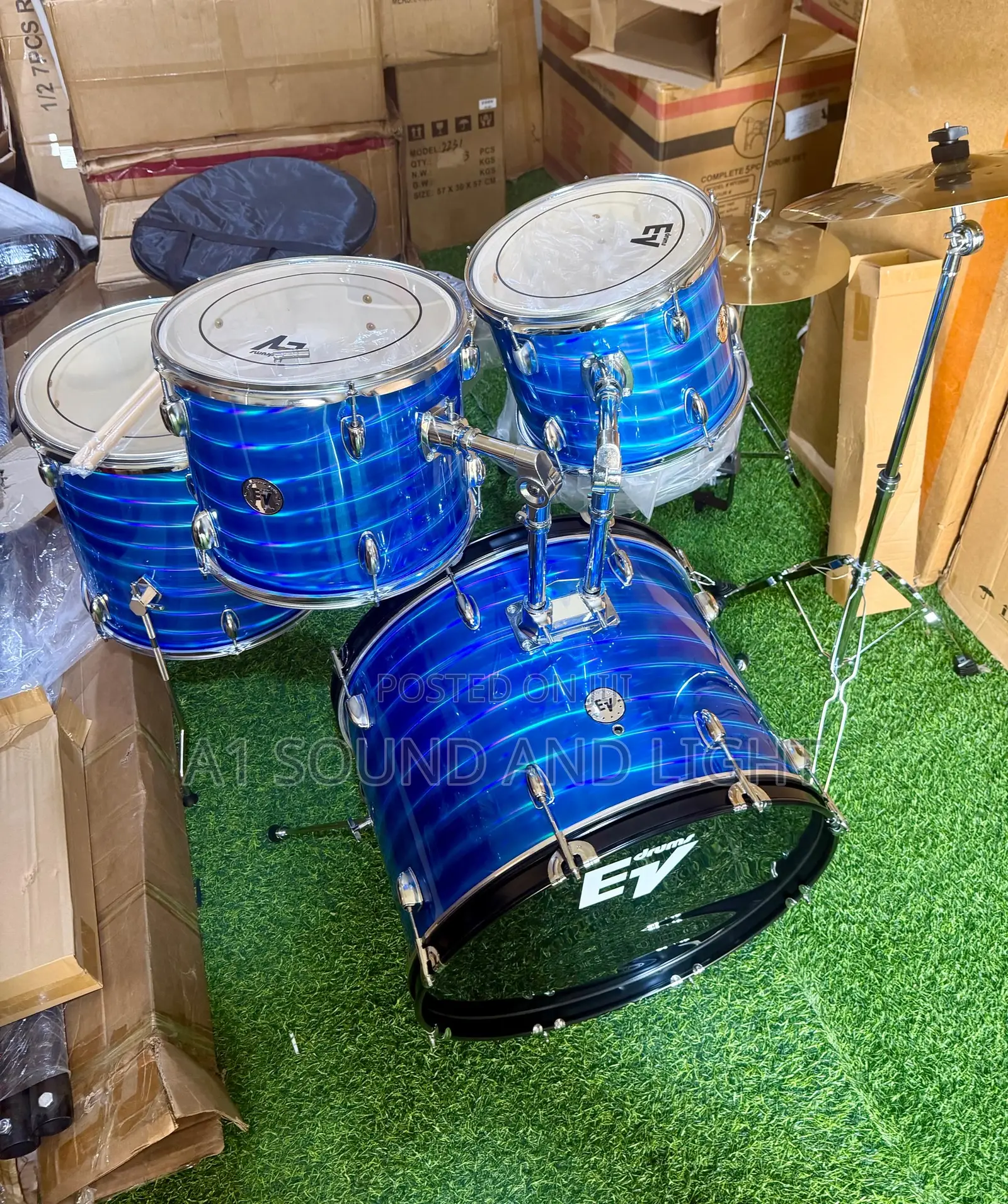 Ev 5 Pieces Complete Drum Set