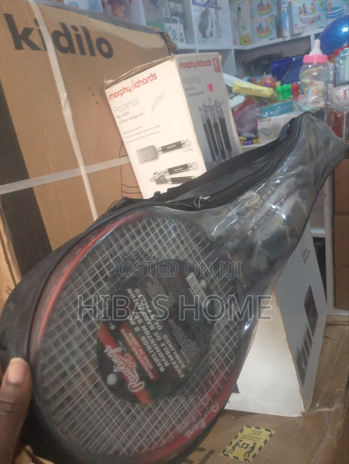 Rawlings 8pcs Badminton Set 4 Racket,20ft Steel Net,2 Shuttlecocks,Bag
