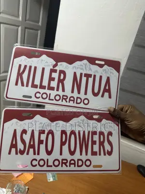 Customized Number Plates
