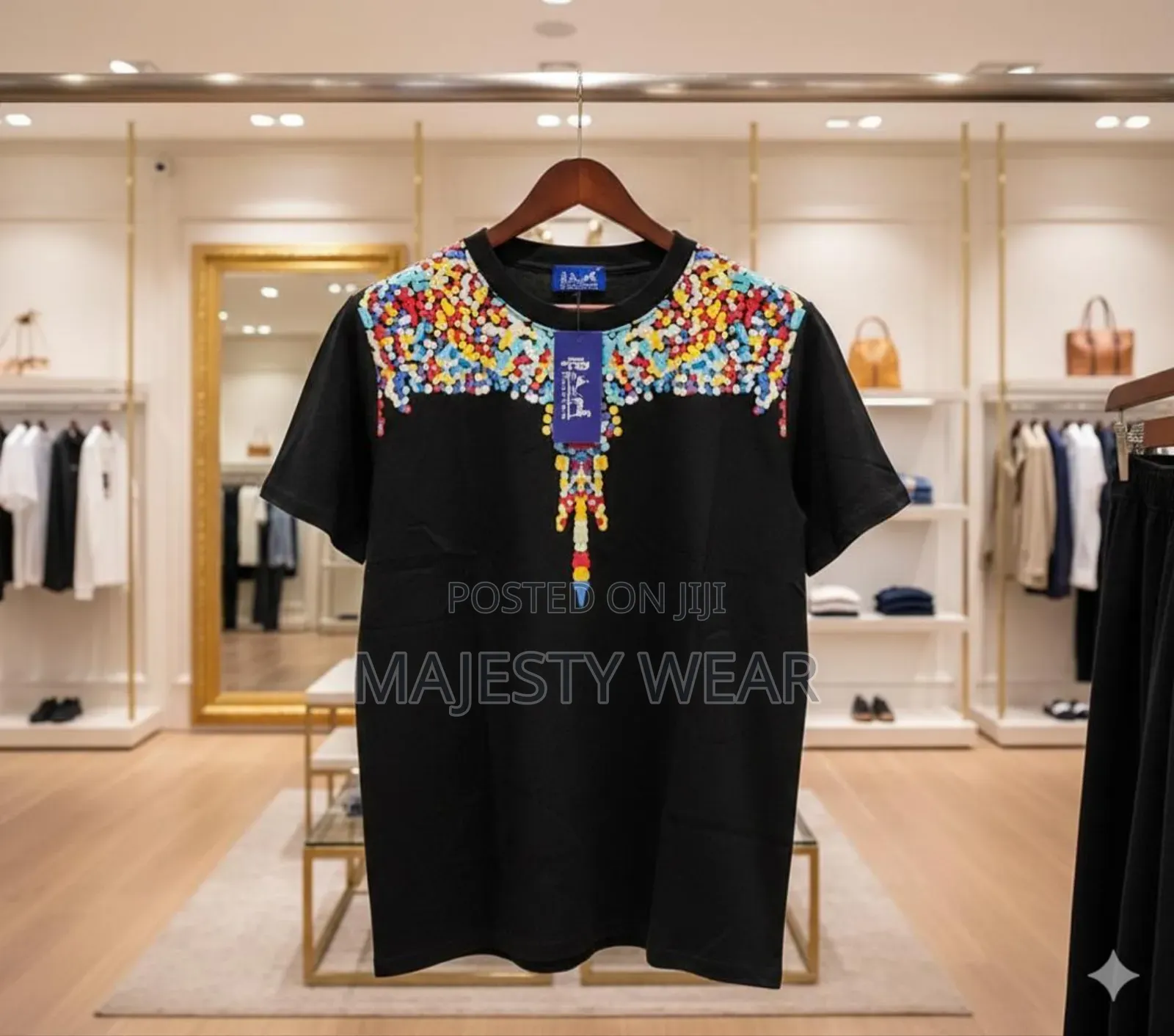 Reflection Printed Round Neck Shirt