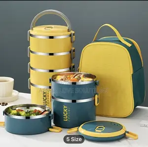 3 Piece Insulated Lunch Box With Bag
