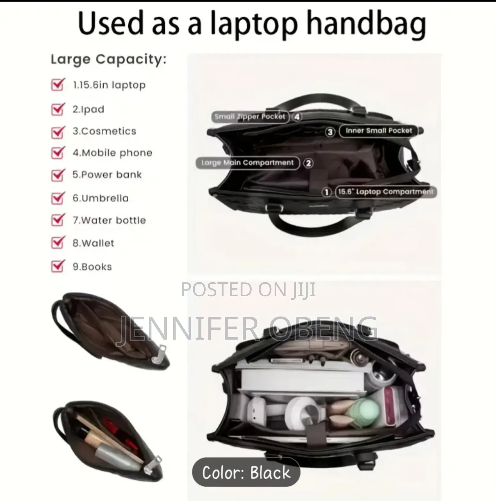 2 Compartment Tote Bag