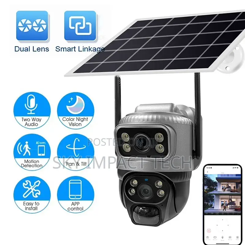 Solar Camera Outdoor V380 App Solar CCTV Security Camera