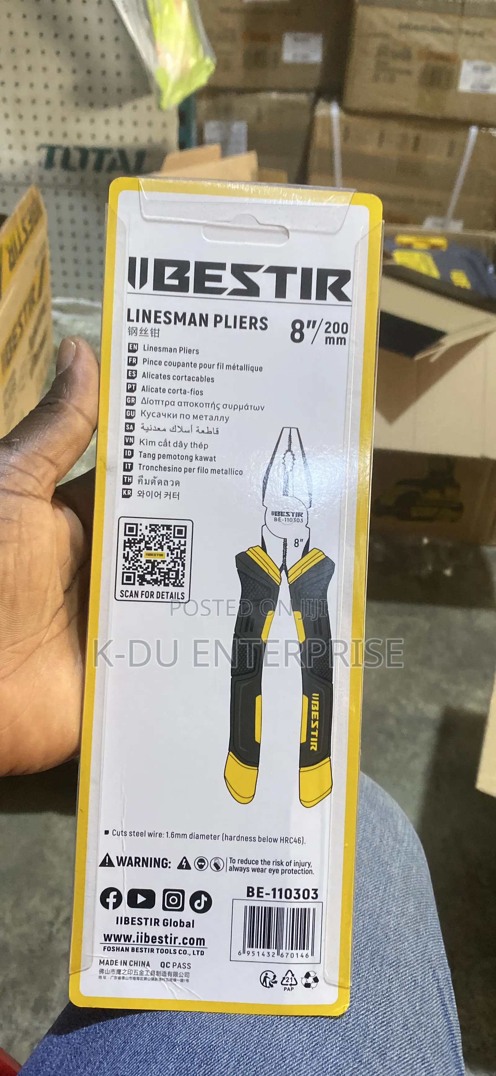Bestir Combination Pliers 8”