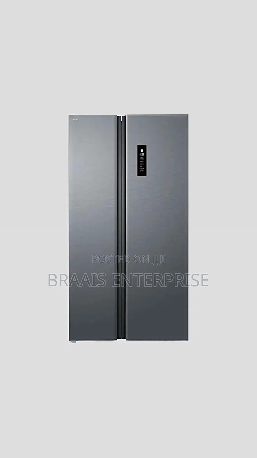 Tcl Fridge Side By Side 607 Ltr Water Dispenser Silver