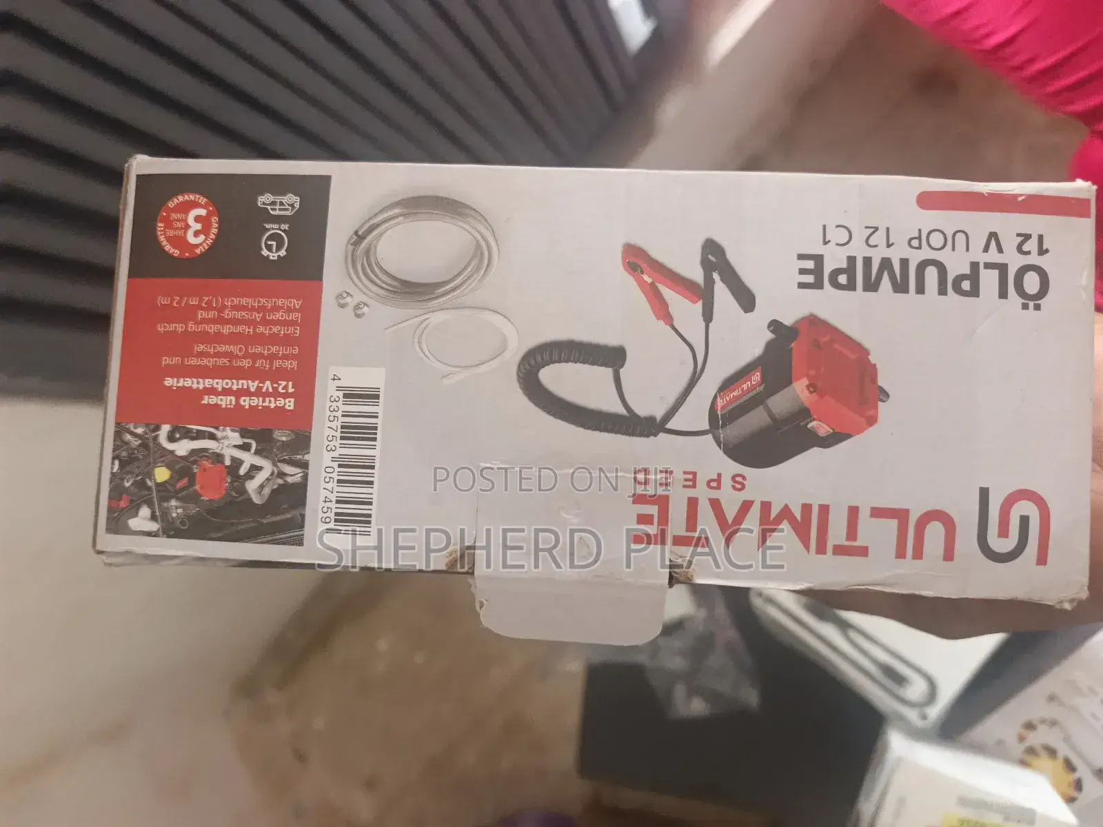 Oil Pump (Model Uop 12 C1), Designed for Quick and Easy Oil Change