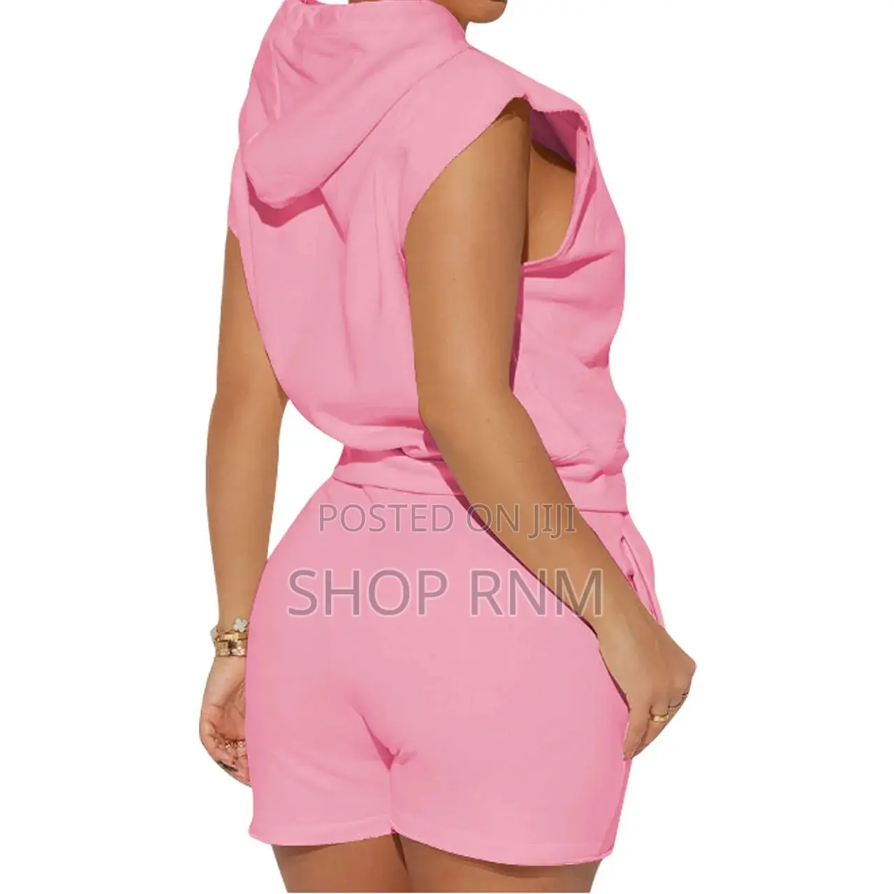 Sleeveless Unisex Hoodie and Shorts