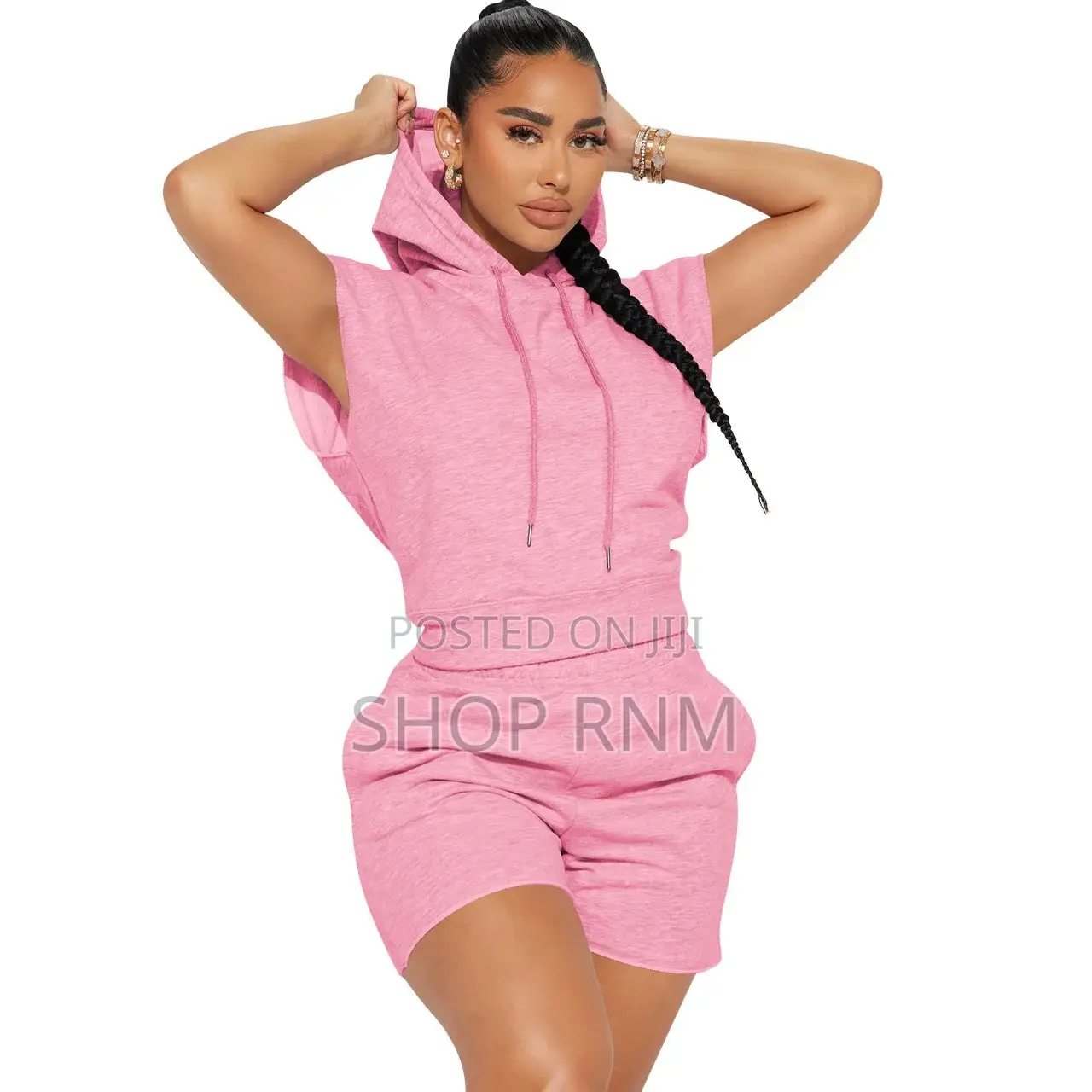Sleeveless Unisex Hoodie and Shorts