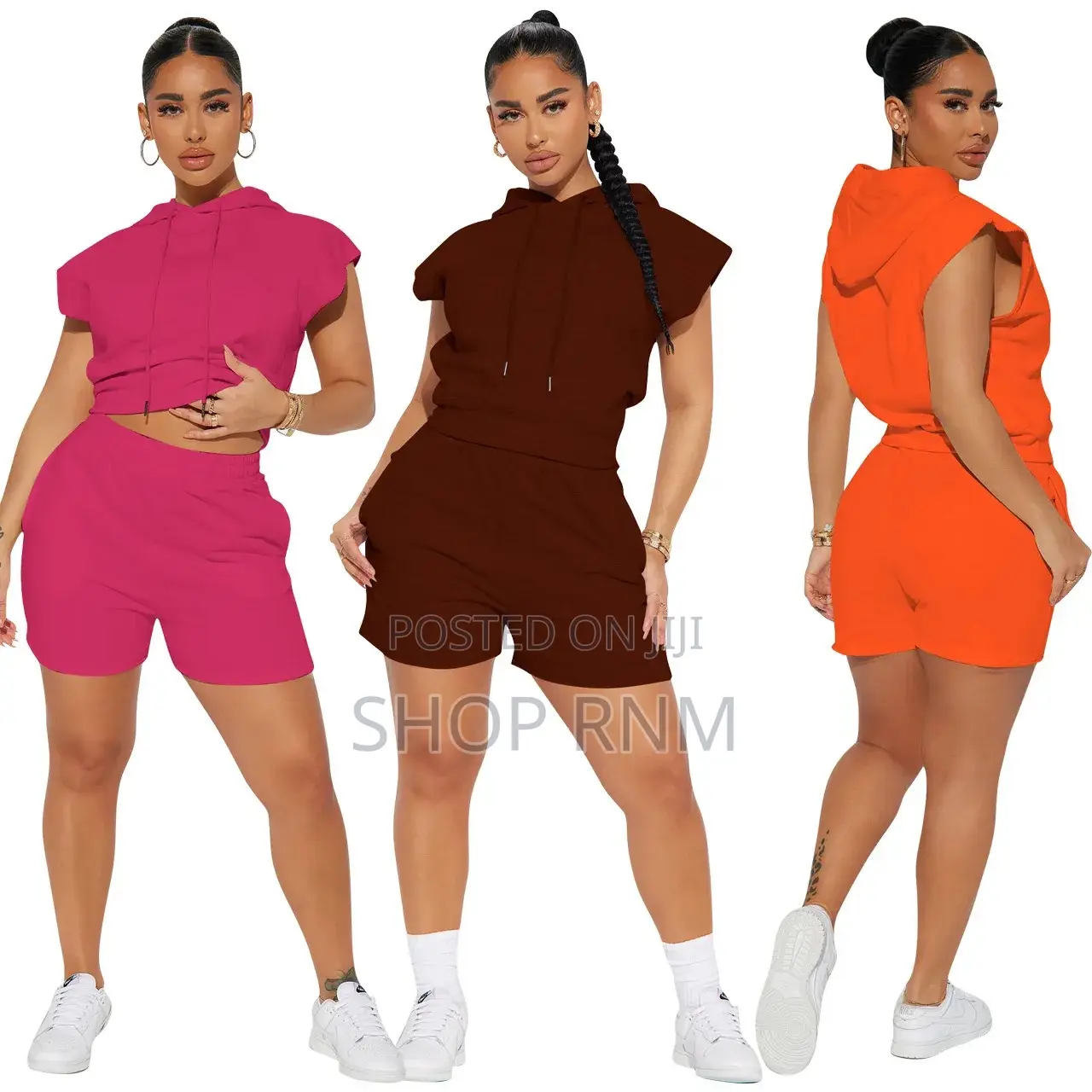 Sleeveless Unisex Hoodie and Shorts