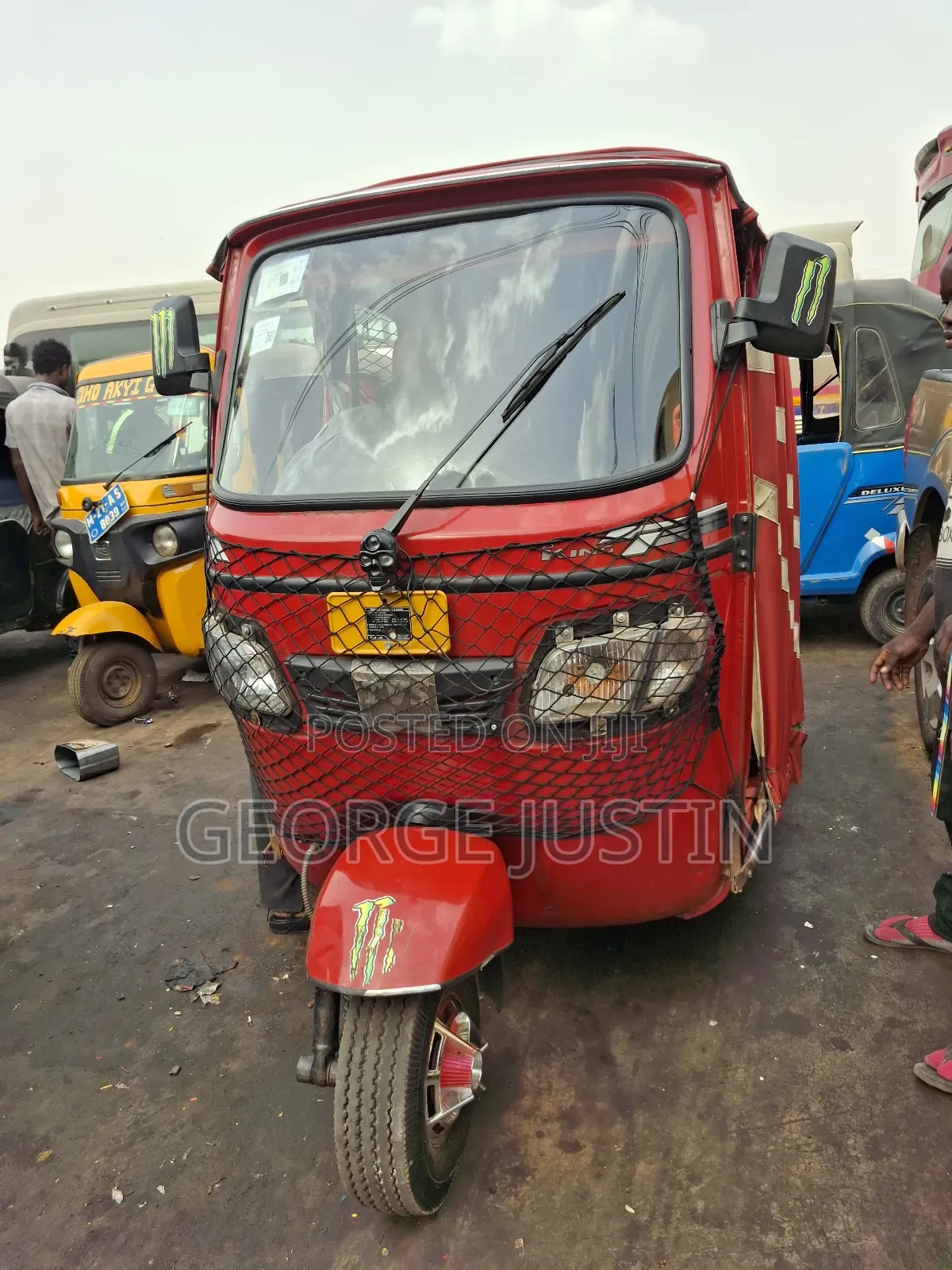 TVS King Deluxe Plus iTouch Start 2025 Red