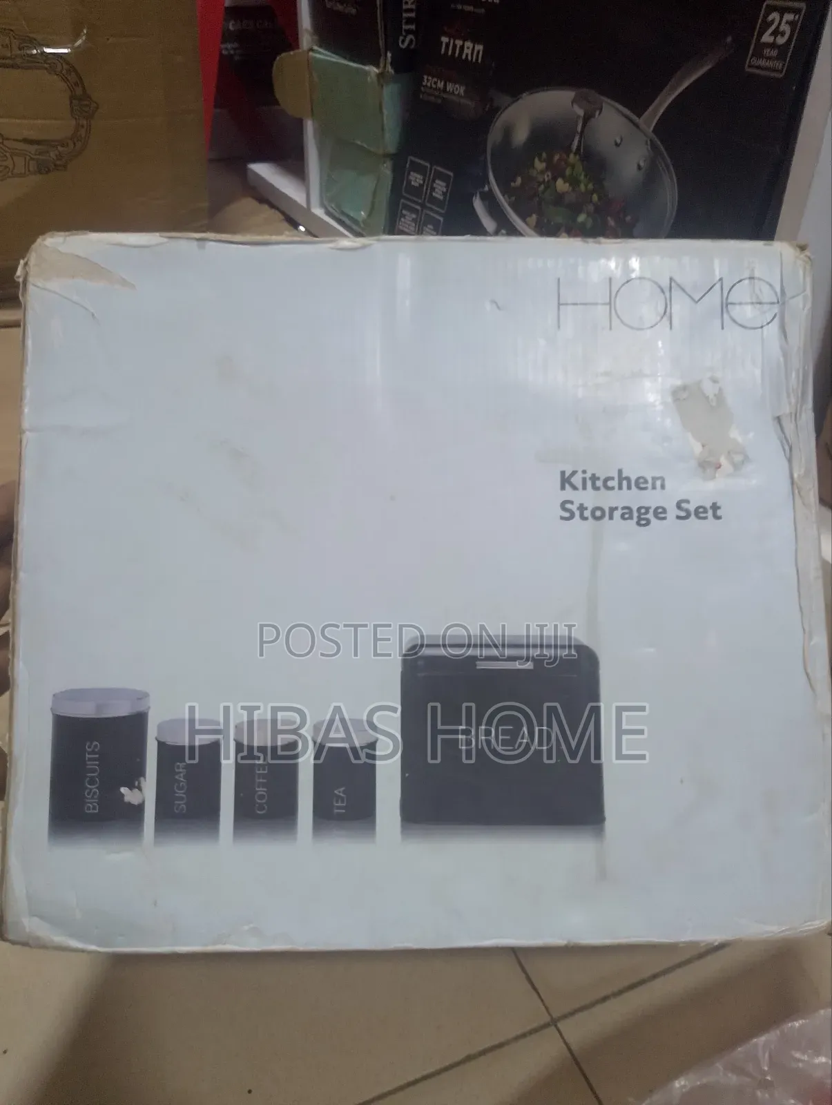 Home Kitchen Storage Set. 5 Pcs Set Cannisters
