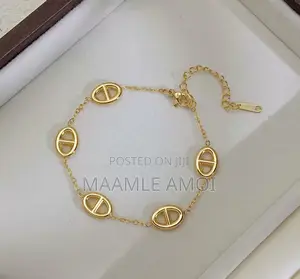 Stainless Steel Golden Non Tarnish Bracelet! Korean Style