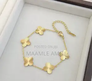 Stainless Steel Golden Non Tarnish Bracelet! Korean Style