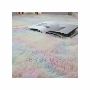 Home Decor Carpet Fluffy Thickened Soft Gray 120*160cm