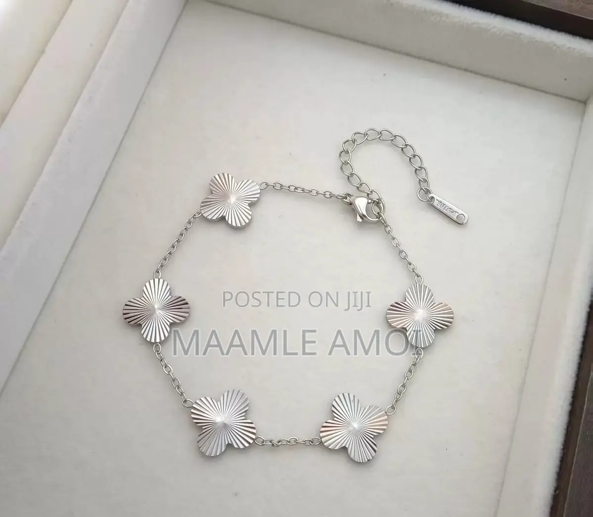 Silver Stainless Steel Korean Style Bracelet