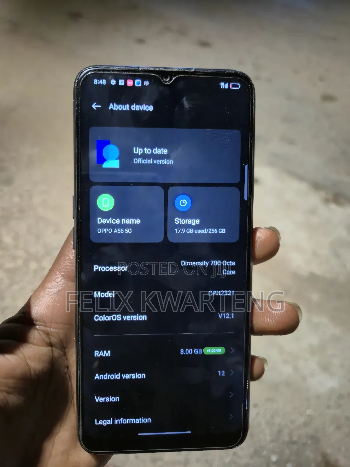 Oppo A56 5G 256 GB Black