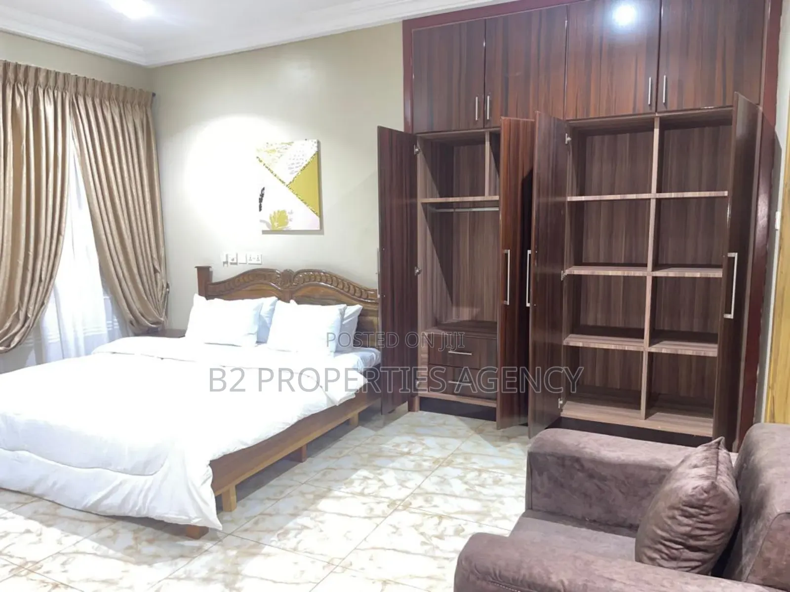 Furnished 3bdrm House in B2 Properties Agency, Kumasi Metropolitan