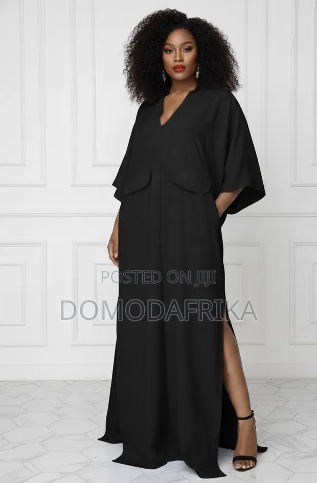 Simple and Elegant Black Boubou Dress for sale - DOMODAFRIKA  Price: GH  220 on Jiji.com.gh [Achimota]