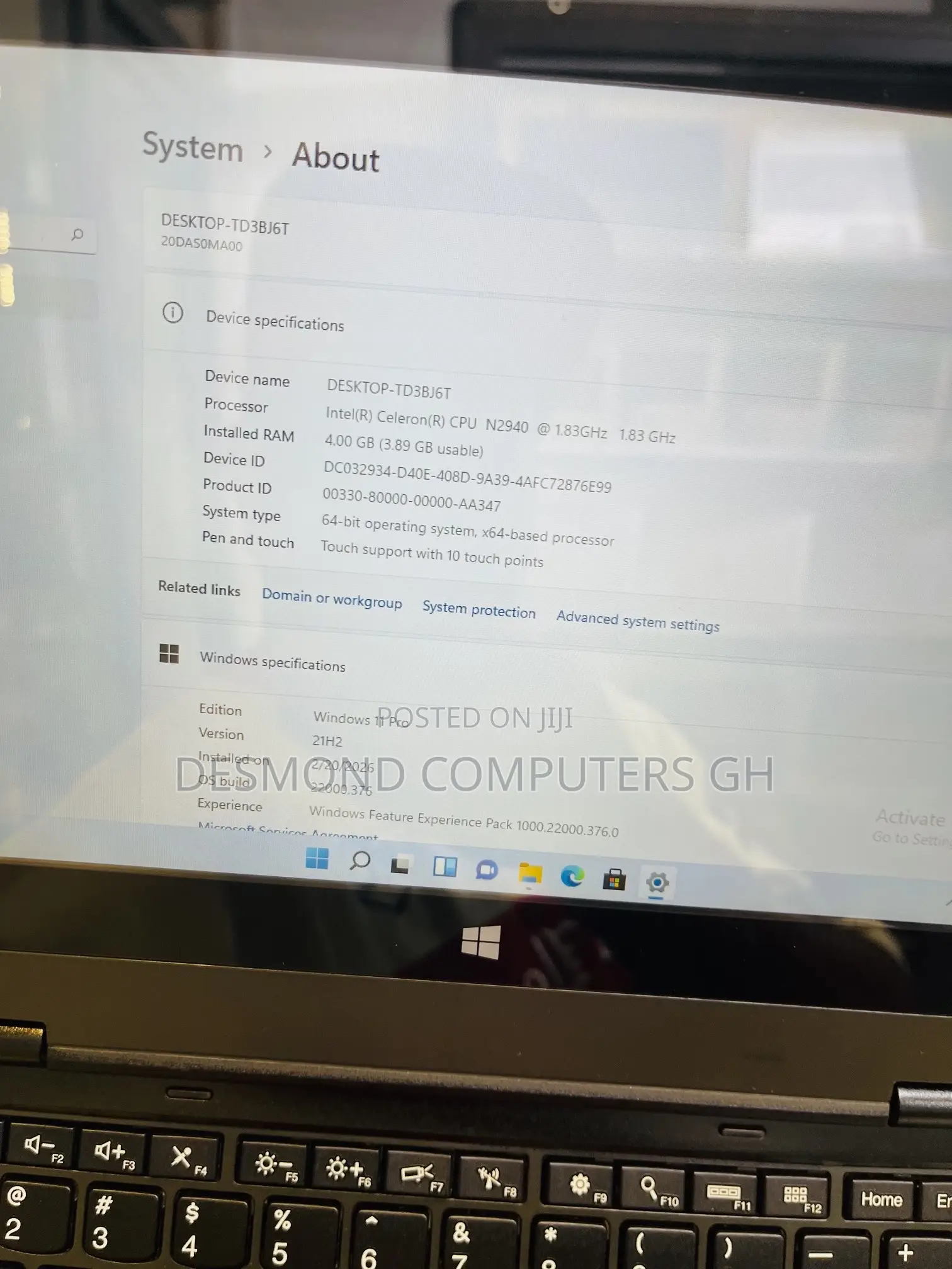 Laptop Lenovo Yoga 11e 4GB Intel Celeron SSD 128GB