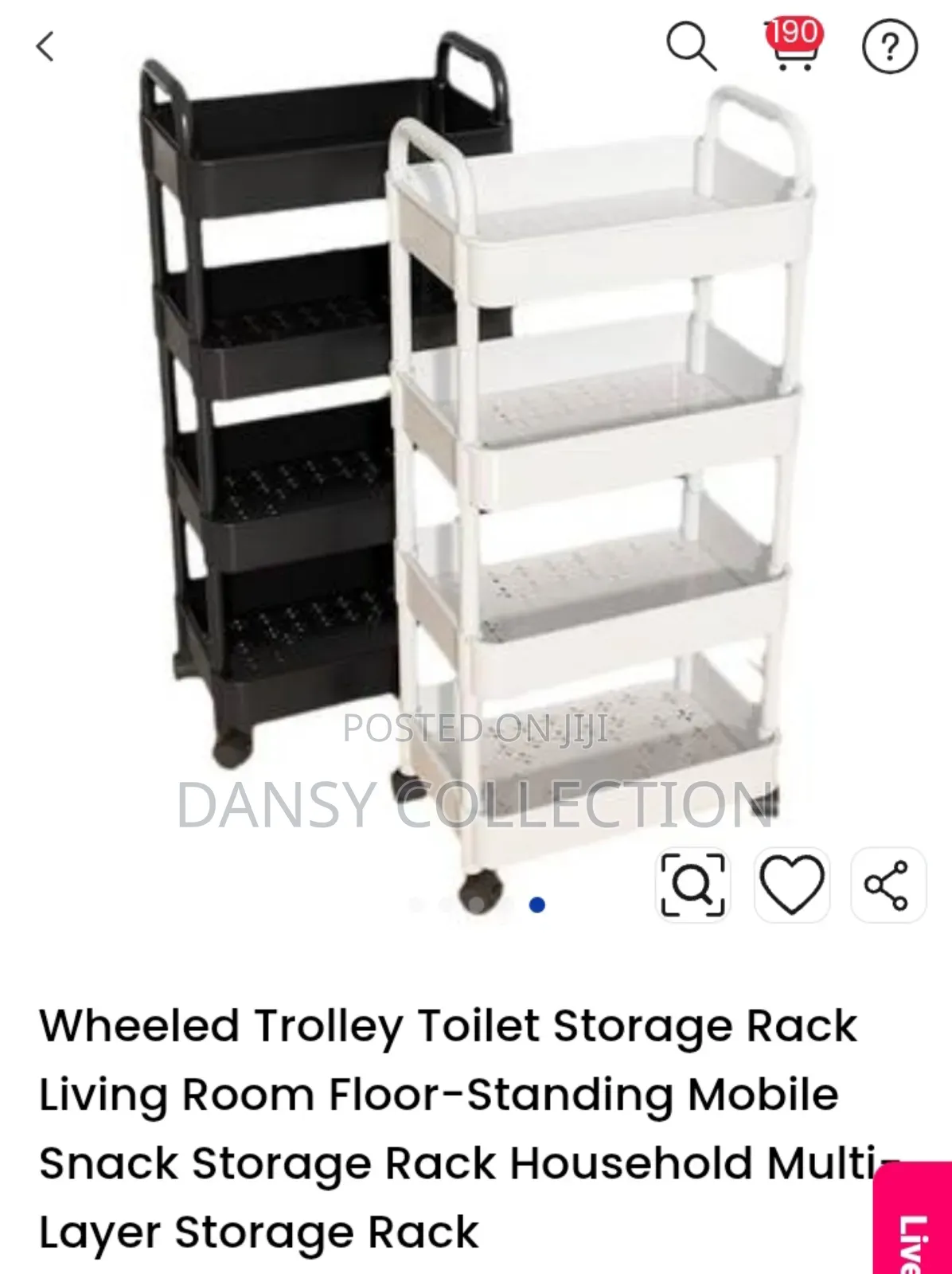 5 Layers Plastic Storage Rack