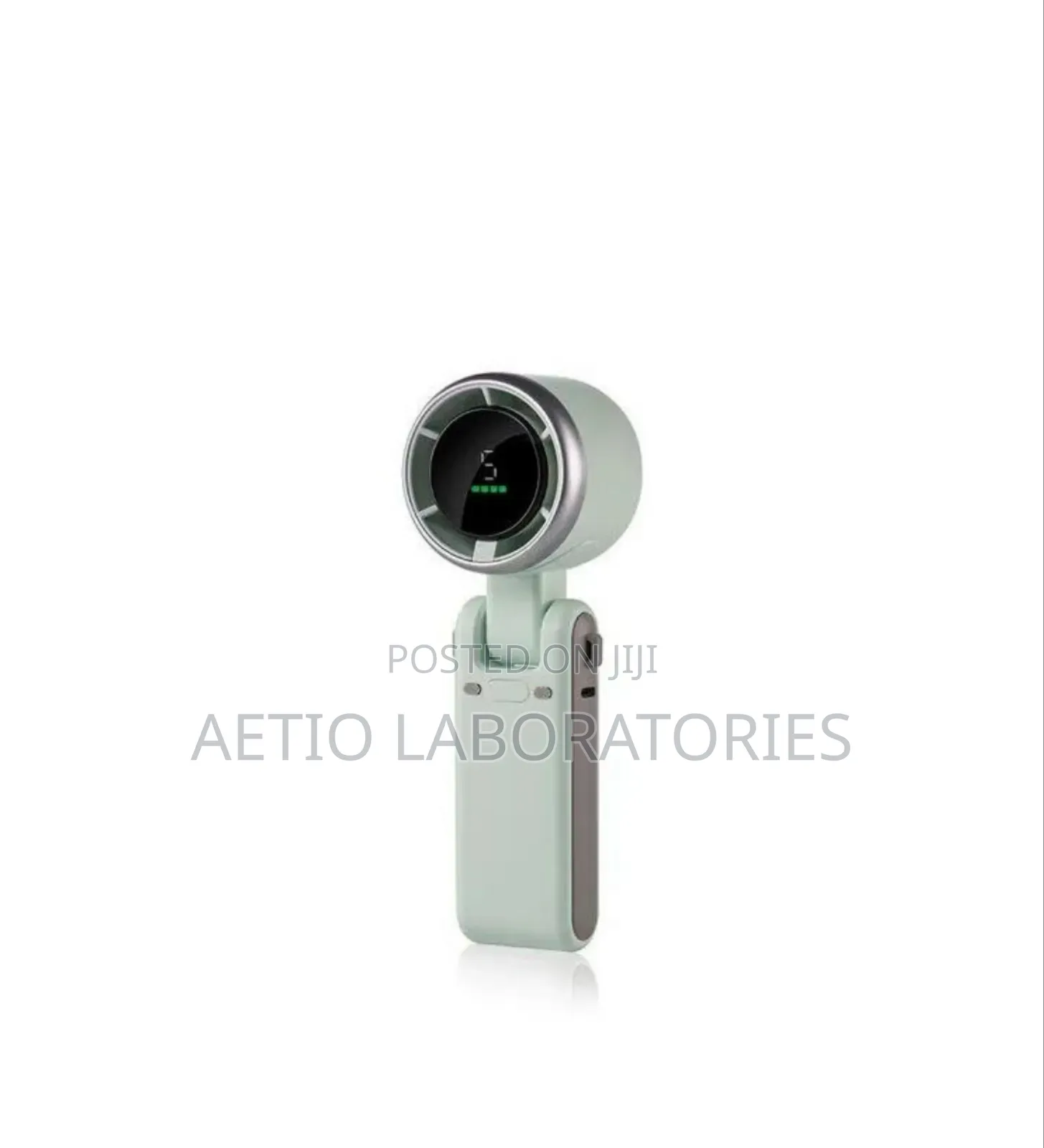 Portable Handheld Foldable 5-Speed Turbo Fan With Led Smart Display.
