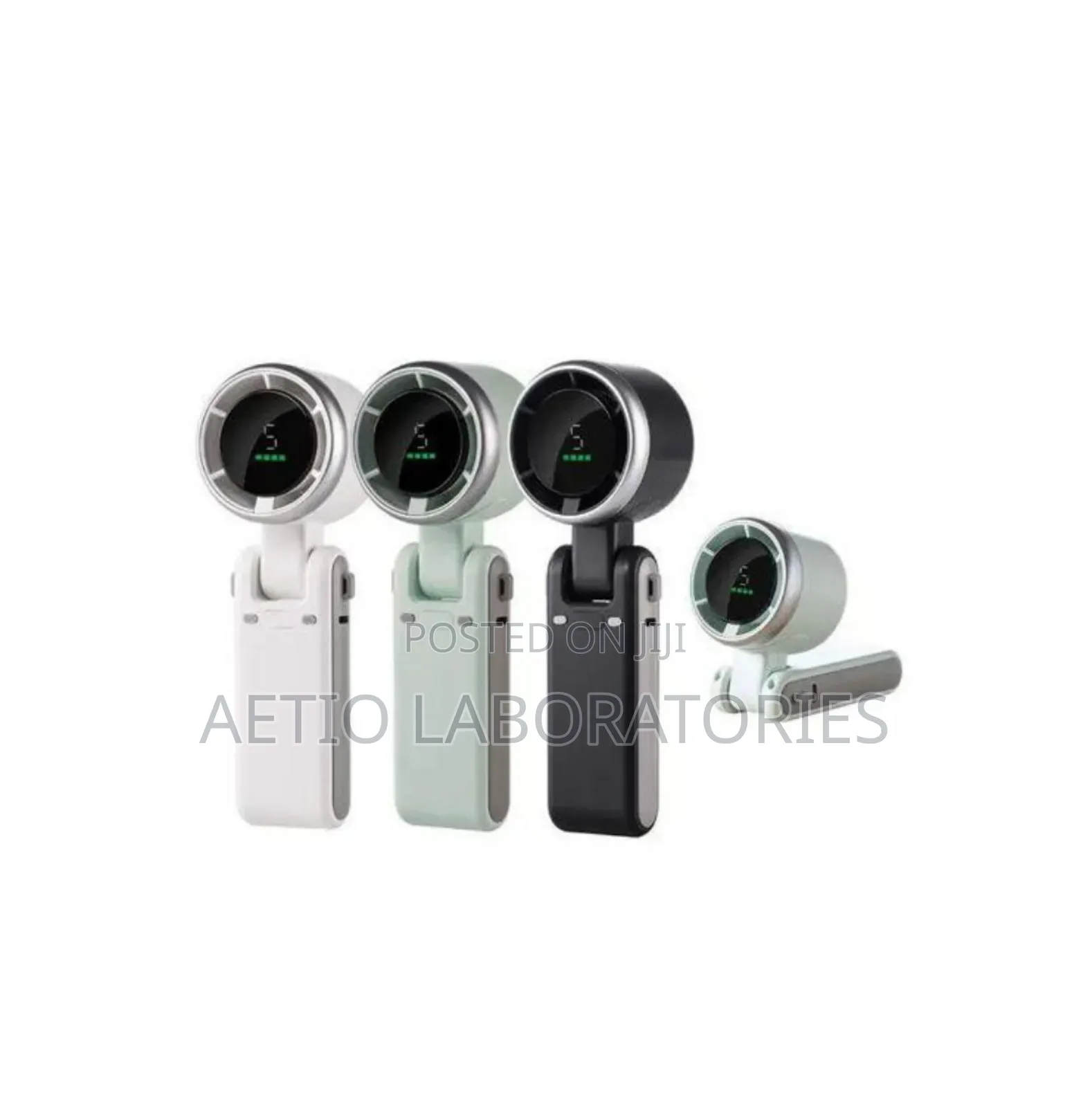 Portable Handheld Foldable 5-Speed Turbo Fan With Led Smart Display.