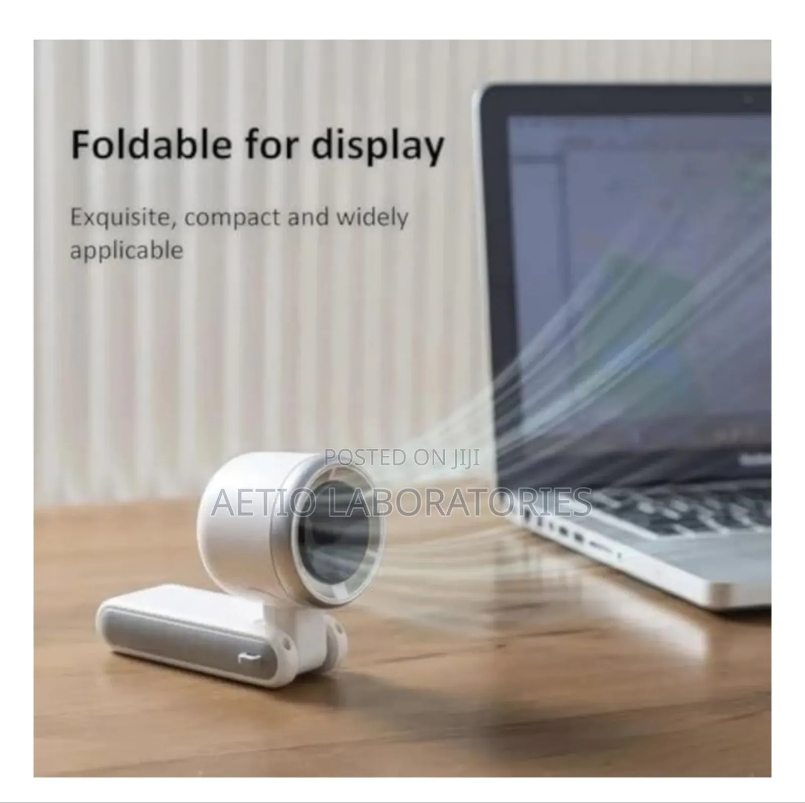 Portable Handheld Foldable 5-Speed Turbo Fan With Led Smart Display.