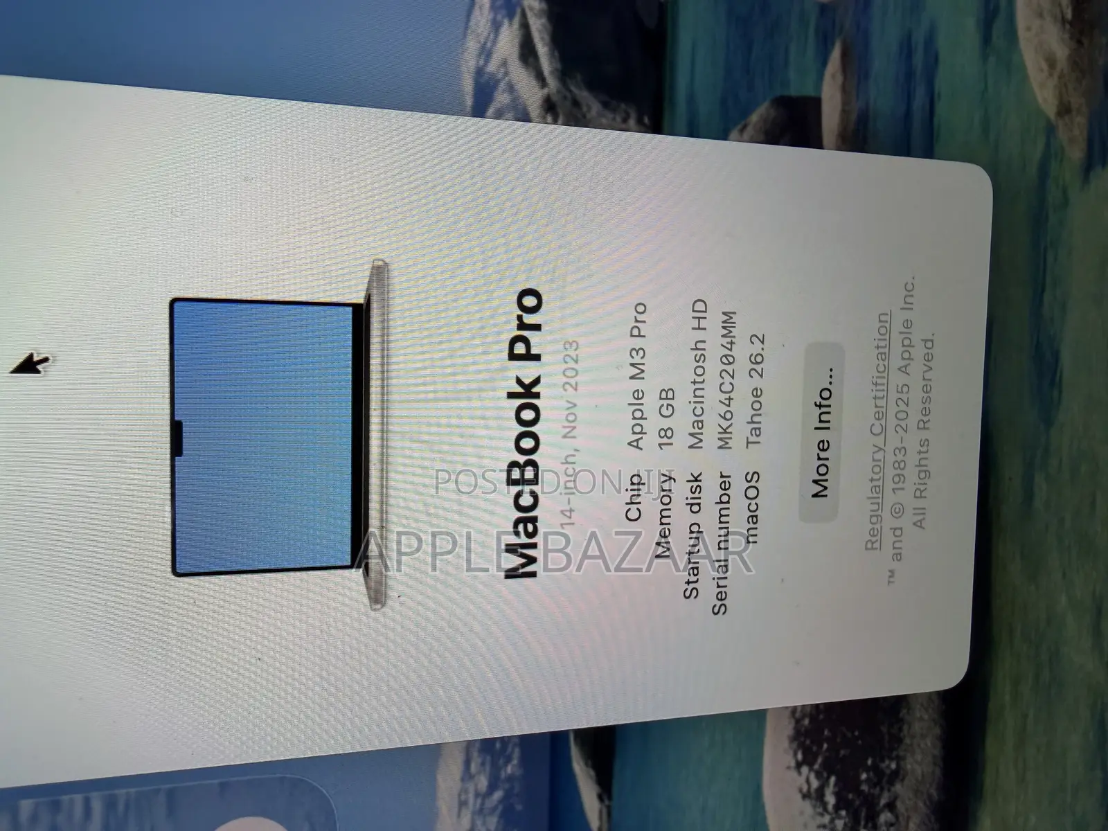 Apple MacBook Pro 2023 M3 Pro 14-inch 18GB Apple M3 Pro SSD 512GB