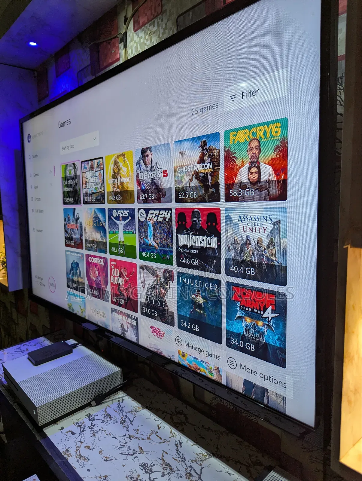 Microsoft Xbox One S 1.5terrabyte 25 Solid Games