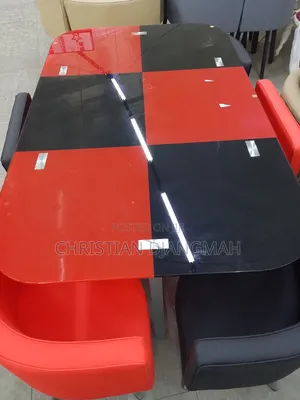 Ultra Modern Glass Top,Six Seater Dining Table.