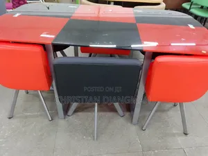 Ultra Modern Glass Top,Six Seater Dining Table.