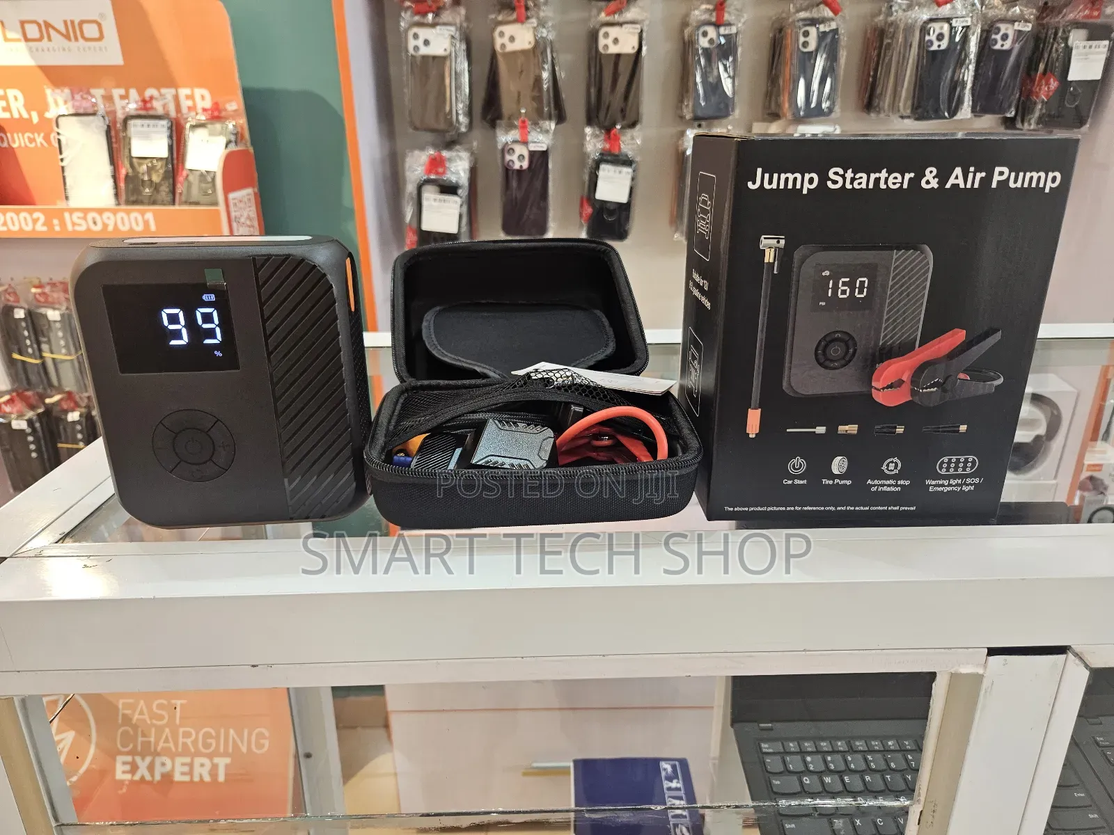 Multifunctional Portable Car Jump Starter and Tire Inflator,