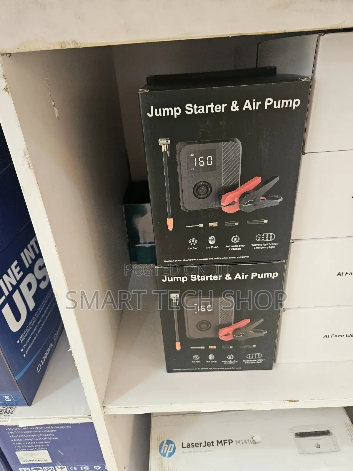 Multifunctional Portable Car Jump Starter and Tire Inflator,