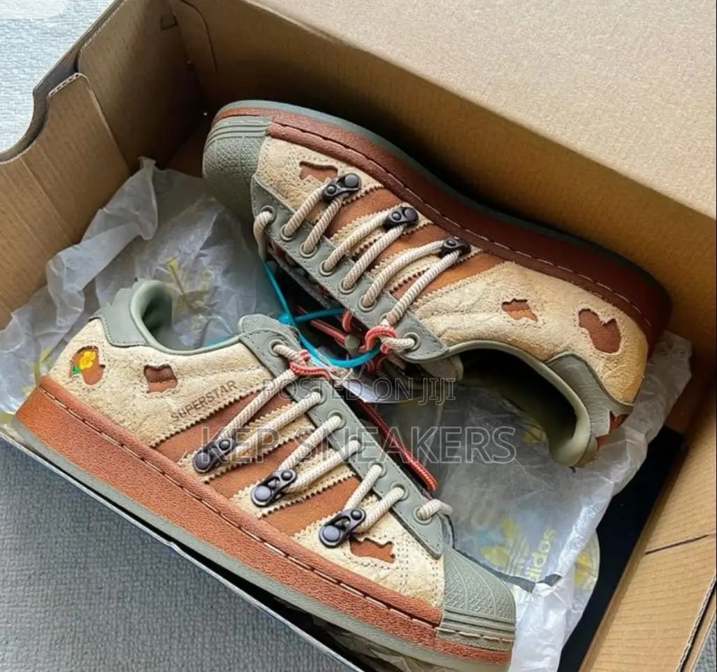 Melting Sadness X Adidas Superstar "Green Brown"