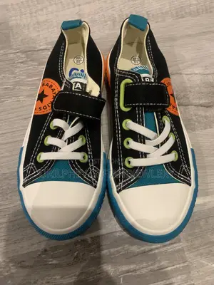 Kids Babaya Kids Multi-Color Sneakers – Bold Blue Orange