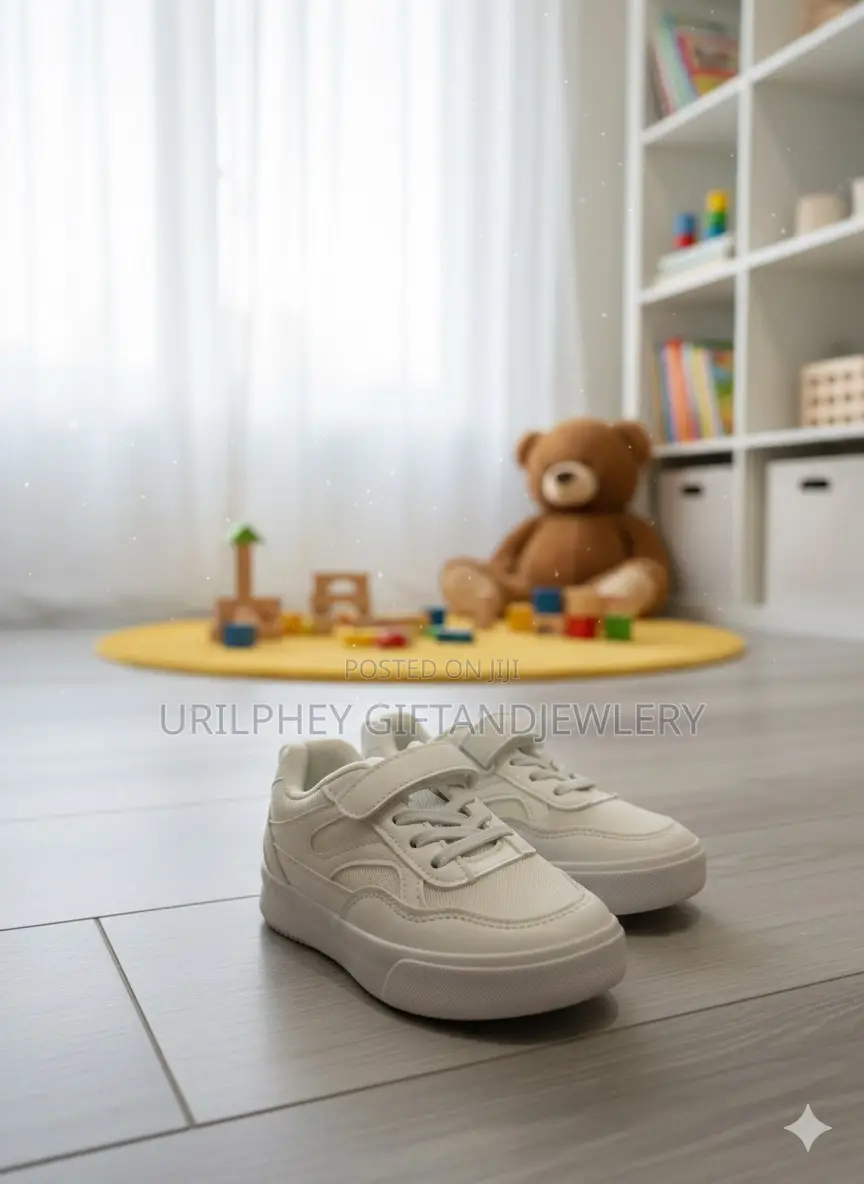 Kids Triple White Sporty Sneakers – Clean Classic