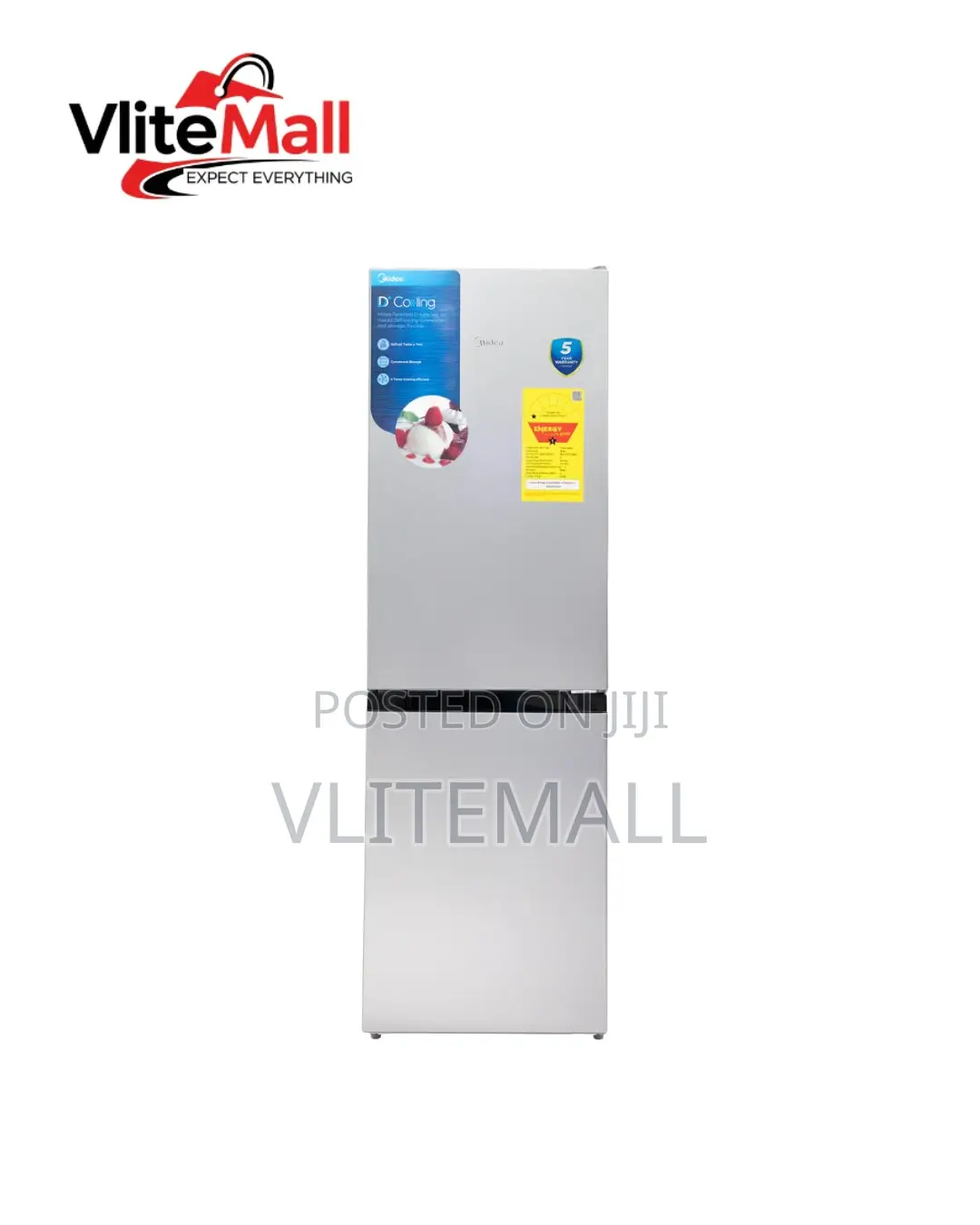 Midea 174l Double Door Bottom Freezer Mdrt241ftgn50