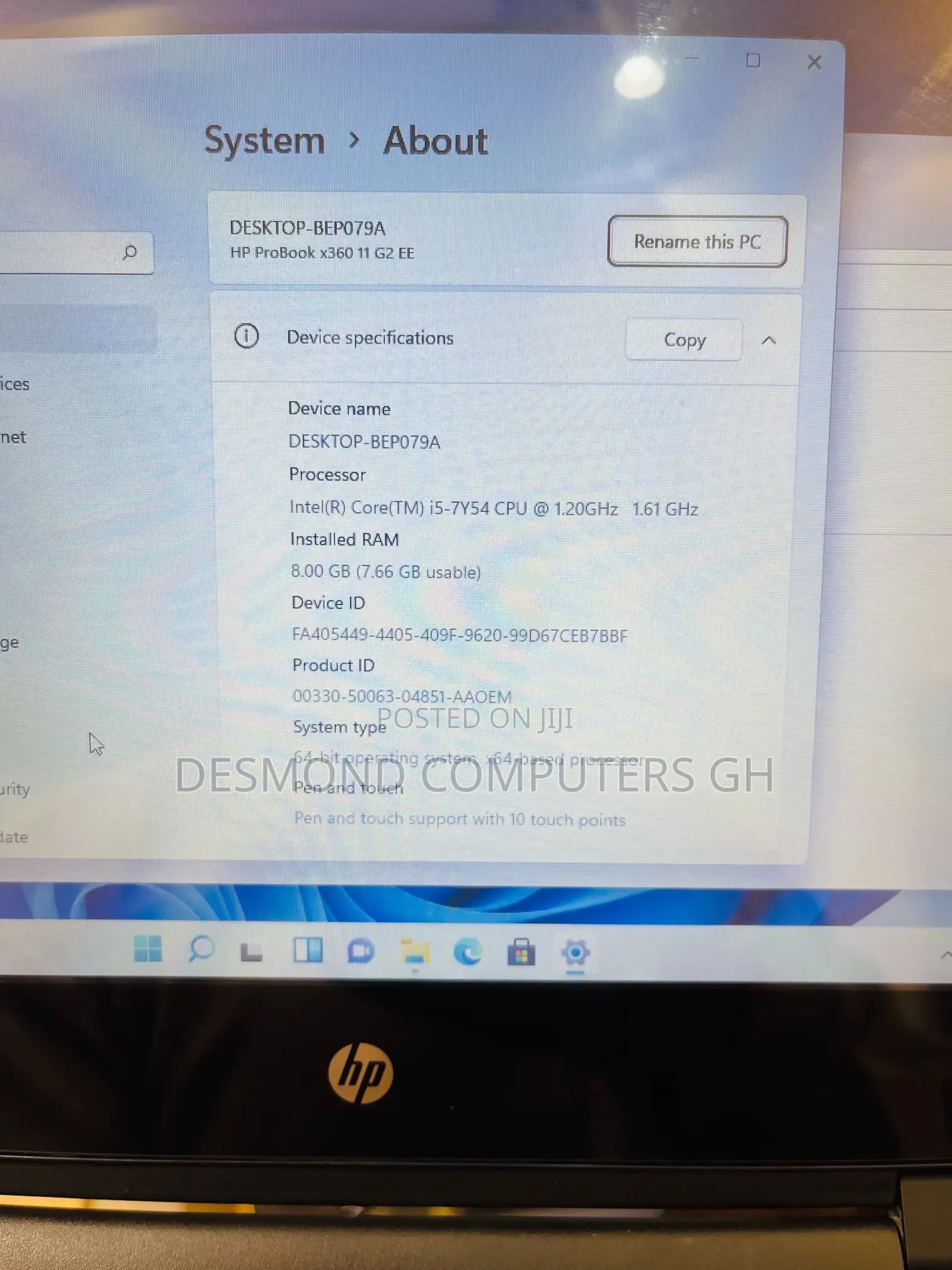 Laptop HP ProBook 11 X360 G2 EE 8GB Intel Core i5 SSD 256GB