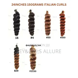 24inches 150grams and 12inches 75grams Italian Curls