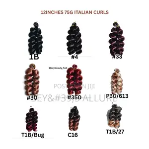 24inches 150grams and 12inches 75grams Italian Curls
