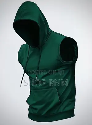 Unisex Sleeveless Cotton Hoodies