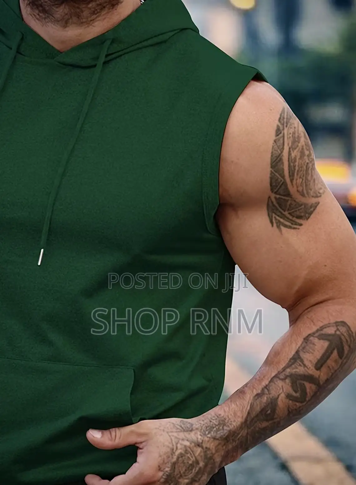 Unisex Sleeveless Cotton Hoodies