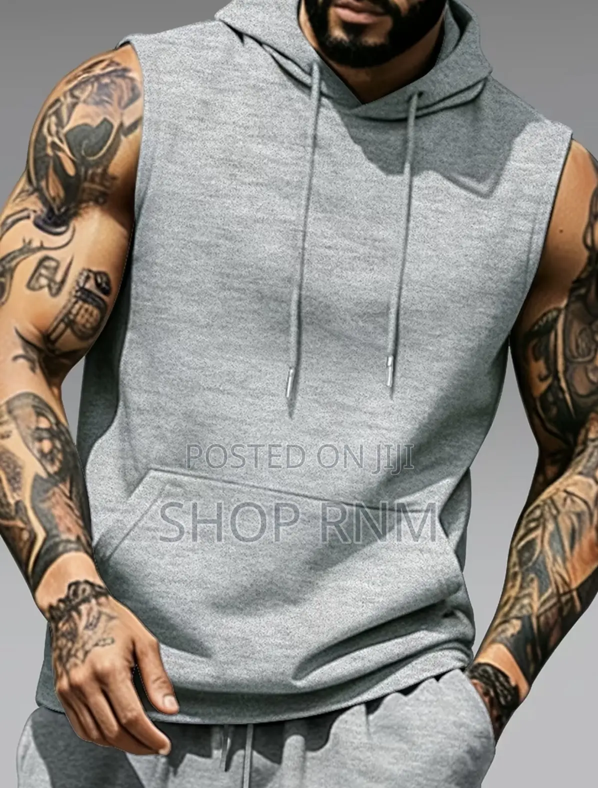 Unisex Sleeveless Cotton Hoodies