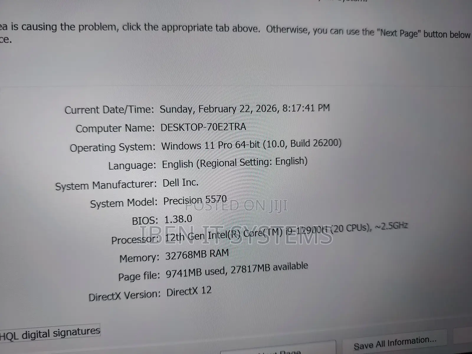 Laptop Dell Precision 5570 32GB Intel Core i9 SSD 1T