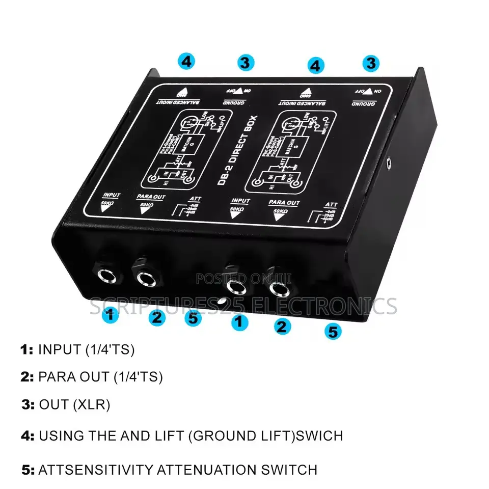 Passive Di Box 1 Channel. 2channels Also Available